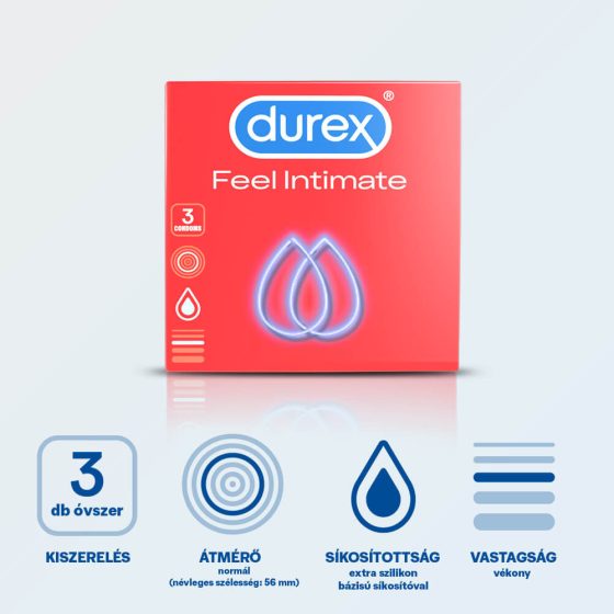 Durex Feel Intimate - thin-walled condom (3pcs)