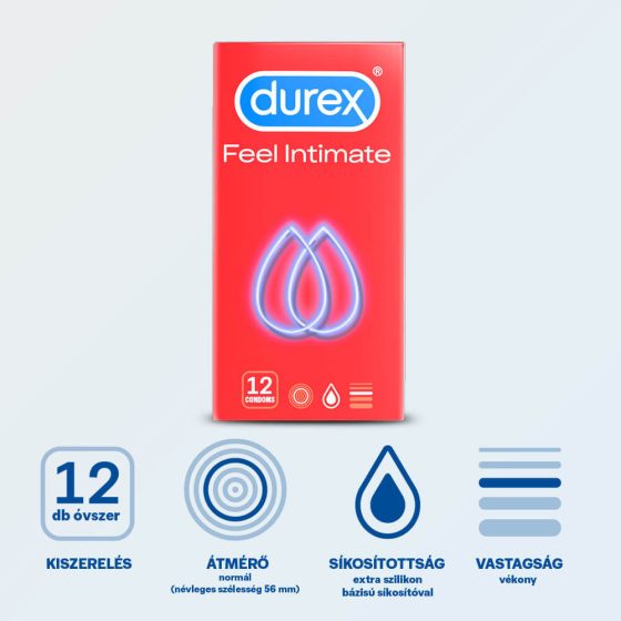 Durex Feel Intimate - thin-walled condom (12pcs)