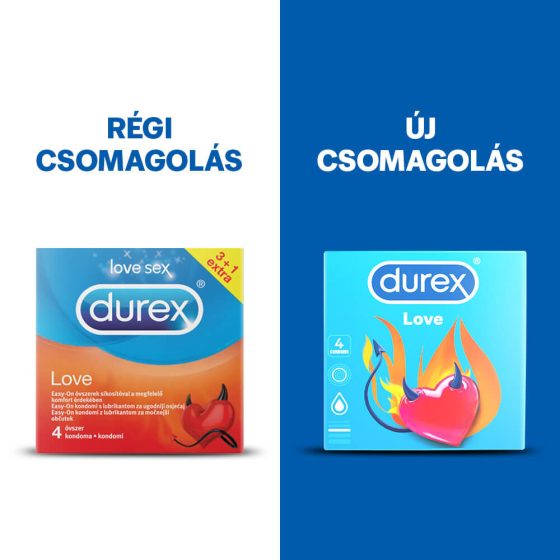 Durex Condom Love - Easy-on condom (4pcs)