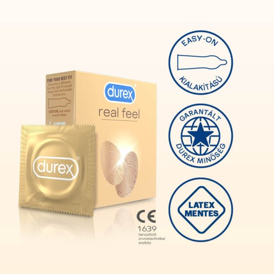 Durex Real Feel - latex-free condom (3db)