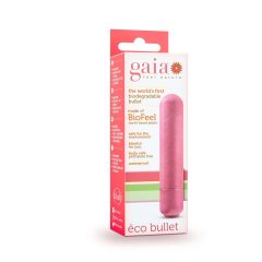 Gaia Eco M - eco-friendly rod vibrator (coral) - medium