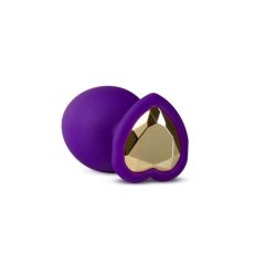 Temptasia M - gold stone corded anal dildo (purple) - medium