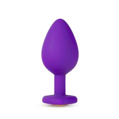 Temptasia M - gold stone corded anal dildo (purple) - medium