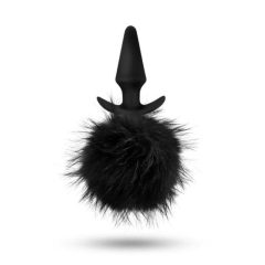   Anal Adventures Platinum - Anal dildo with bunny tail (black)