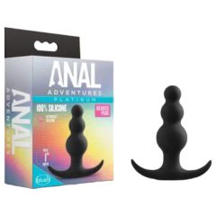 Anal Adventures Platinum - pearl anal dildo (black)