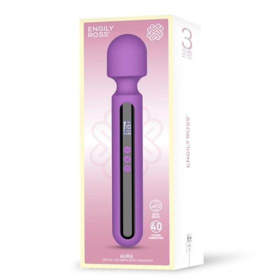 Engily Ross Aura - rechargeable digital massager vibrator (purple)