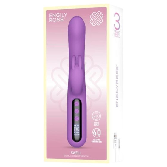 Engily Ross Swell - Rechargeable Digital Vibrator with Jiggling Handle (purple)