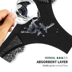 Adalet Flora Normal - menstrual panties (black)