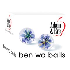 Adam & Eve - Ben Wa glass orgasm balls (translucent)