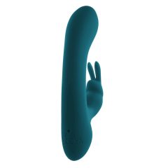   Playboy Rabbit - Rechargeable, waterproof vibrator with horn (turquoise)