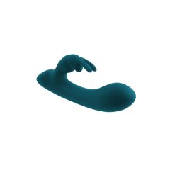   Playboy Rabbit - Rechargeable, waterproof vibrator with horn (turquoise)