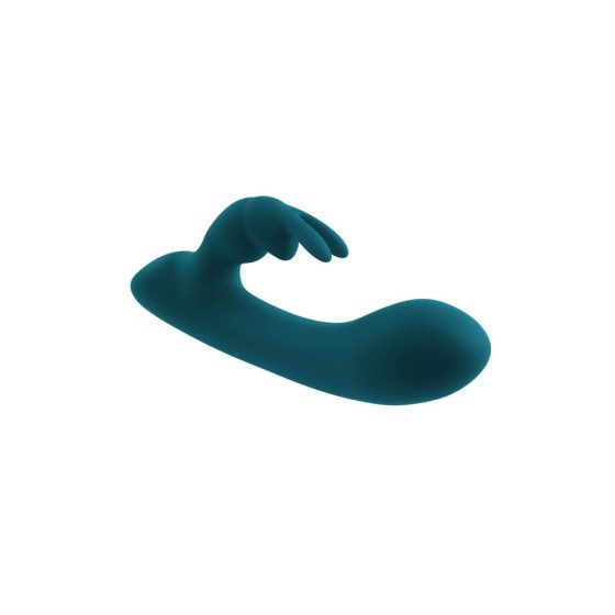 Playboy Rabbit - Rechargeable, waterproof vibrator with horn (turquoise)