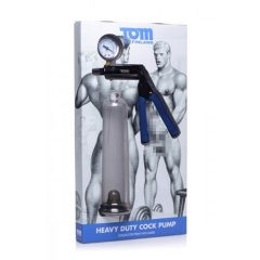   Tom Heavy Duty - penis pump, extra strong, with metal pump cover (translucent)