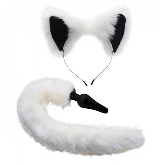 TAILZ - White fox anal dildo set
