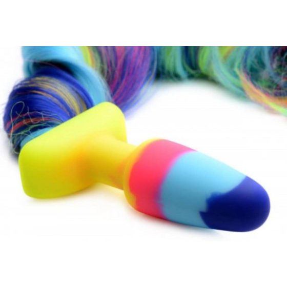 TAILZ - unicorn, silicone anal dildo (rainbow)