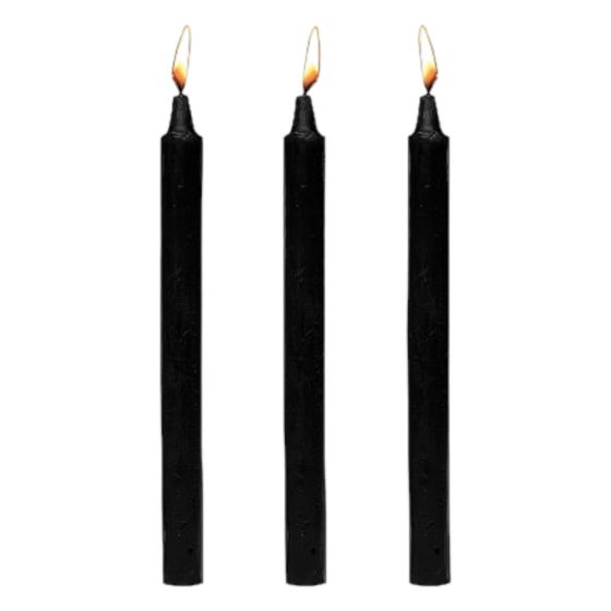Dark Dippers Fetish - paraffin body candle set - black (3pcs)