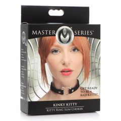   Master Series Kinky Kitty - collar with kitty head hoop (black)