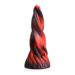   Creature Cocks Hell Kiss - Twisted Silicone Dildo - 19cm (red)
