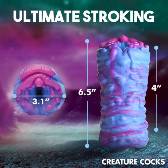 Creature Cocks Cyclone - silicone alien fake pussy (purple-pink)