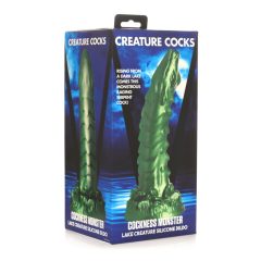   Creature Cocks Cockness Monster - silicone dildo with clamp feet (green)