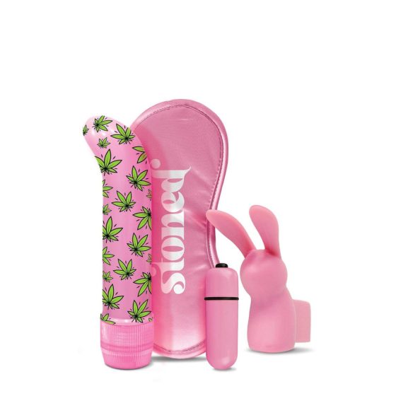 Stoner Budz Bunny - G-spot vibrator set (4 pieces) - pink