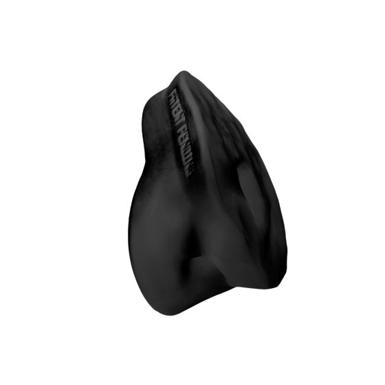 Perfect Fit The Bumper - testicle and penis ring set - black (2 pieces)