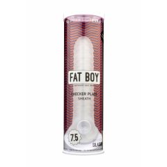 Fat Boy Checker Box - Penis Sheath (19cm) - Milk White