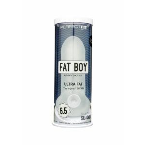 Fat Boy Original Ultra Fat - penis sheath (15cm) - milk white