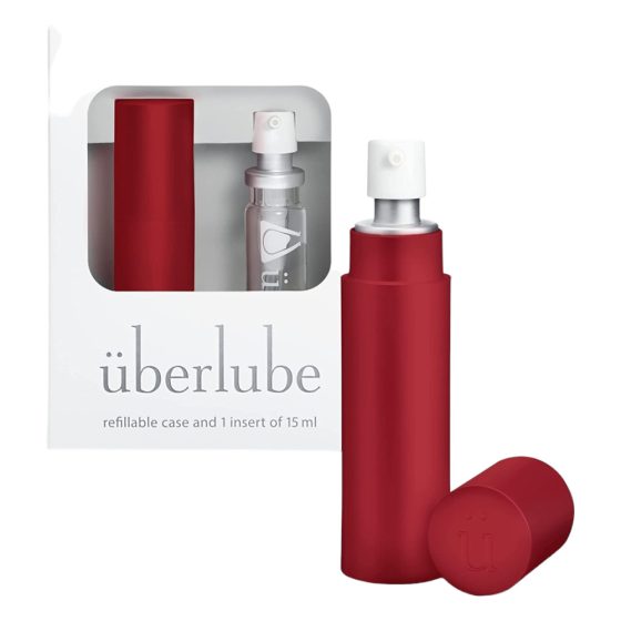 Überlube - travel case silicone lube - red (15ml)