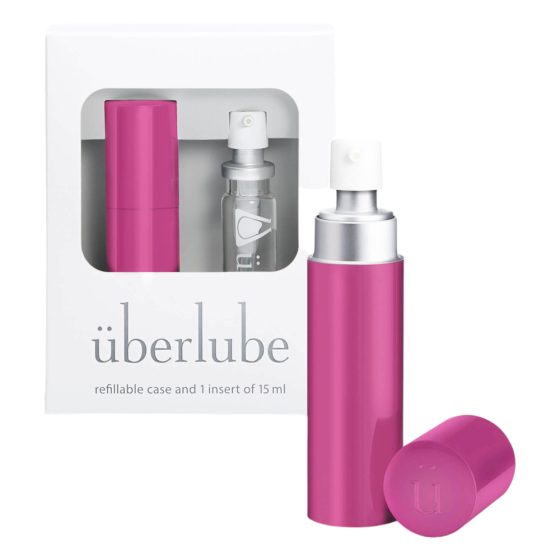 Überlube - travel case silicone lube - pink (15ml)