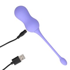   Loveline - Battery operated, radio controlled vibrating gecko ball (purple)