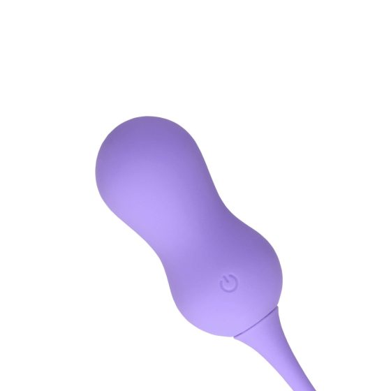 Loveline - Battery operated, radio controlled vibrating gecko ball (purple)