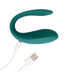   Loveline - Rechargeable, waterproof, radio-controlled vibrator (green)