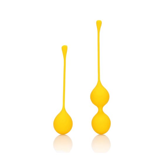 Loveline - silicone geisha ball set - 2 pieces (yellow)