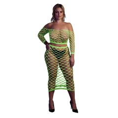 Ouch! - fluorescent mesh skirt and top (neon green)