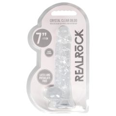 REALROCK - translucent dildo - clear (17cm)