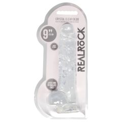 REALROCK - translucent lifelike dildo - clear (22cm)