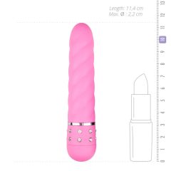 Easytoys Diamond - Twisted Rod Vibrator (pink)