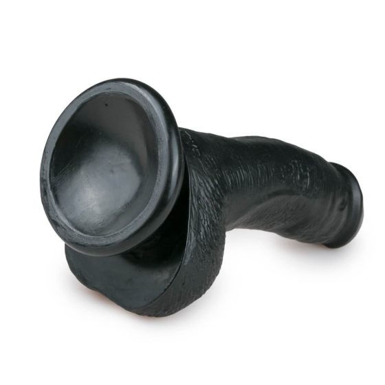 Easytoys - clamp-on, testicular dildo (15cm) - black