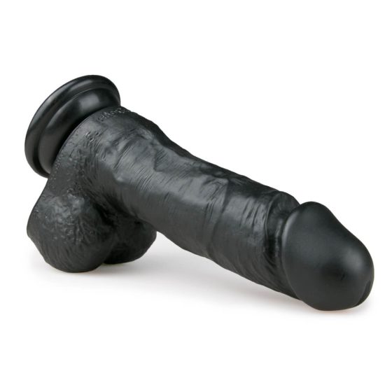 Easytoys - clamp-on, testicular dildo (17,5cm) - black