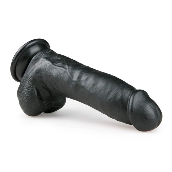 Easytoys - clamp-on, testicular dildo (20cm) - black