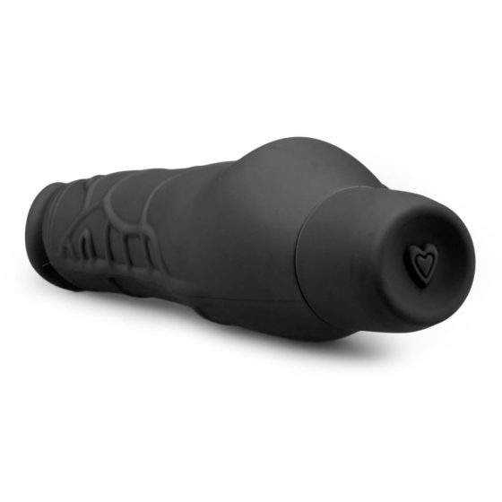 Easytoys Power Vibe - regular silicone penis vibrator (black)