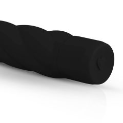 Easytoys Power Vibe - twisted silicone rod vibrator (black)