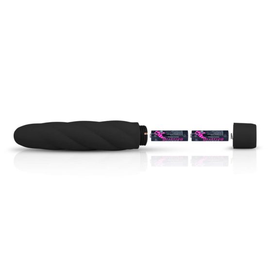 Easytoys Power Vibe - twisted silicone rod vibrator (black)