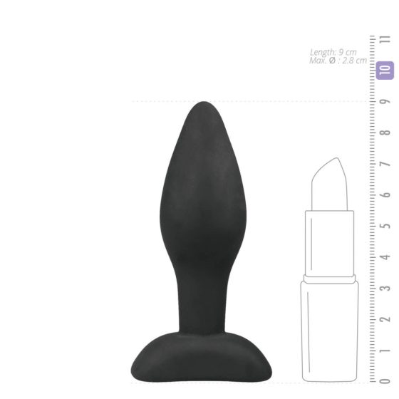 Easytoys - Silicone plug anal dildo - small (black)