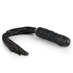 Easytoys Flogger - whip and silicone dildo in one (black)
