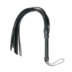 Easytoys Flogger - soft leatherette whip (black)