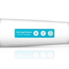 MyMagicWand - powerful massaging vibrator (white-blue)