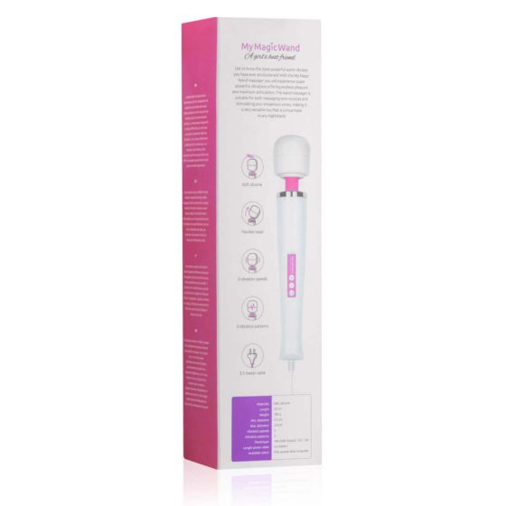 MyMagicWand - powerful massaging vibrator (white-pink)