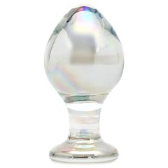 Rimba Zelda - conical anal glass dildo (translucent)